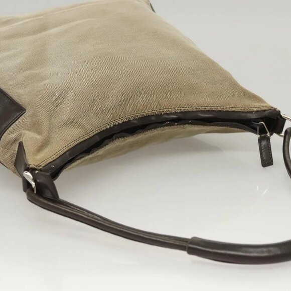 GUCCI Shoulder Bag Canvas Gray Silver - Picture 6 of 14